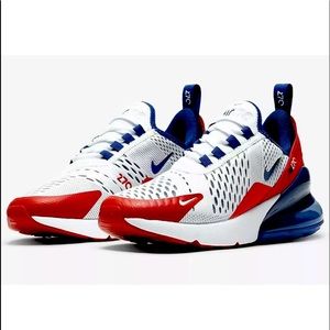 Nike Air Max 270 Shoes White/Red/Blue